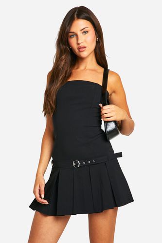 Womens Bandeau Belted Tennis Mini Dress - - 10 - boohoo - Modalova