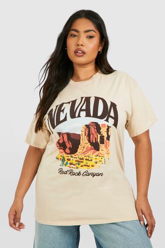 Womens Plus Nevada Oversized T-shirt - - 16 - boohoo - Modalova