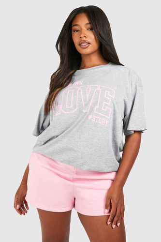 Womens Plus Be You Own Love Story Oversized T-shirt - - 16 - boohoo - Modalova