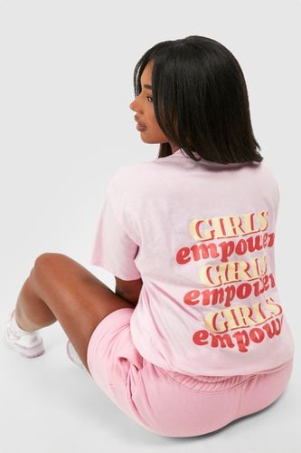 Womens Plus Girls Empower Oversized T-shirt - - 20 - boohoo - Modalova