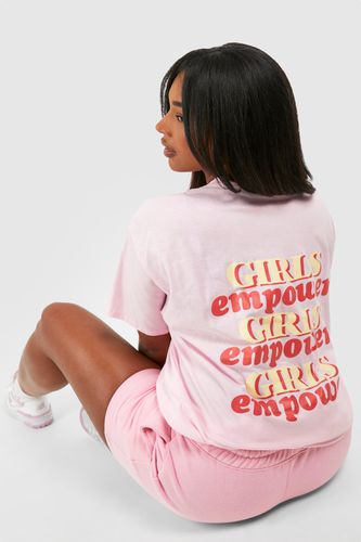 Womens Plus Girls Empower Oversized T-shirt - - 20 - boohoo - Modalova