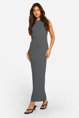 Womens Stripe Low Back Tie Maxi Dress - - 18 - boohoo - Modalova