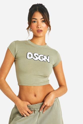 Womens Dsgn Studio Bubble Towelling Applique Baby T-shirt - - 10 - boohoo - Modalova