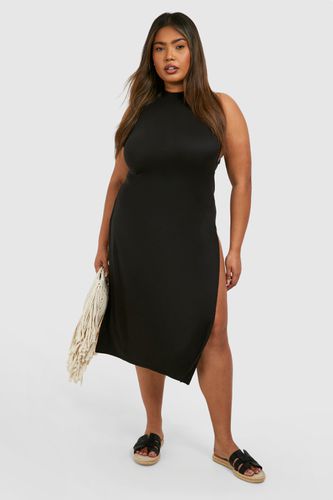 Womens Plus Basic Split Beach Dress Cover Up - - 18 - boohoo - Modalova