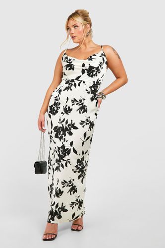 Womens Plus Floral Printed Maxi Slip Dress - - 16 - boohoo - Modalova