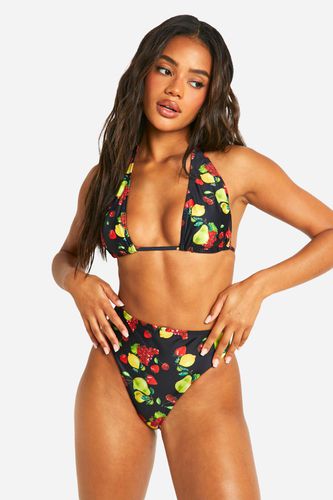 Womens Fruit Print Hipster Bikini Brief - - 12 - boohoo - Modalova