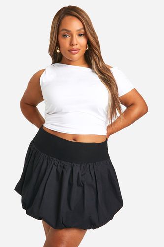 Womens Plus Cotton Puffball Mini Skirt - - 16 - boohoo - Modalova