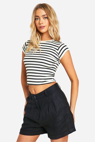 Womens Cap Sleeve Jean Grazer T-shirt - - 10 - boohoo - Modalova