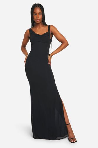 Womens Tall Chiffon Cowl Neck Maxi Dress - - 12 - boohoo - Modalova