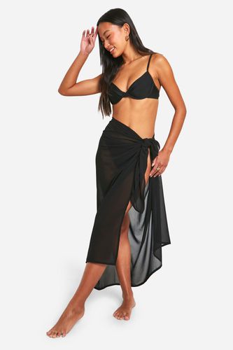 Womens Chiffon Tie Beach Maxi Sarong - - M - boohoo - Modalova