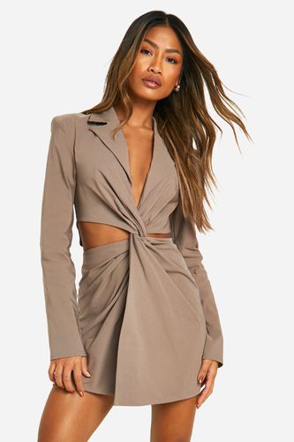 Womens Benglaine Twist Front Blazer Dress - - 10 - boohoo - Modalova