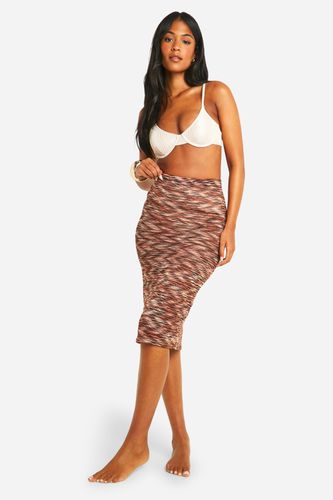 Womens Tall Multi Knitted Beach Midaxi Skirt - - 10 - boohoo - Modalova