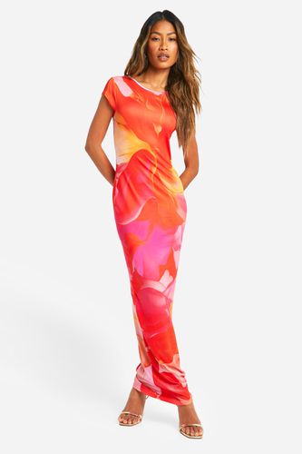 Womens Super Soft Cap Sleeve Tie Dye Maxi Dress - - 18 - boohoo - Modalova