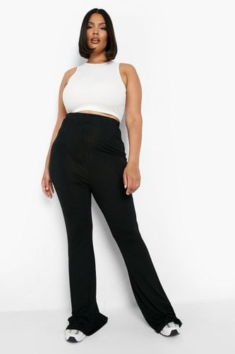 Womens Plus High Waisted Basic Fit And Flare Trouser - - 24 - boohoo - Modalova