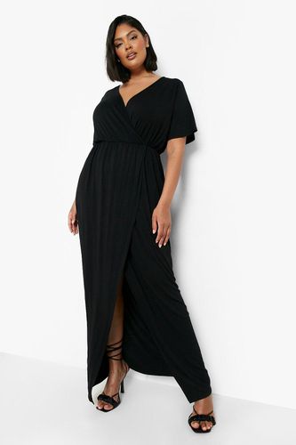 Womens Plus Angel Sleeve Wrap Maxi Dress - - 16 - boohoo - Modalova