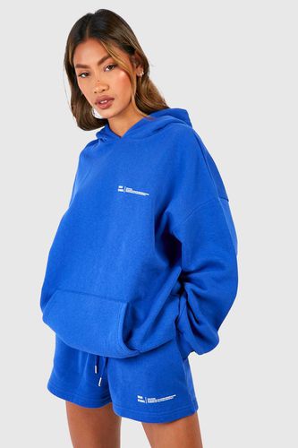 Womens Dsgn Studio Text Print Hooded Short Tracksuit - - S - boohoo - Modalova