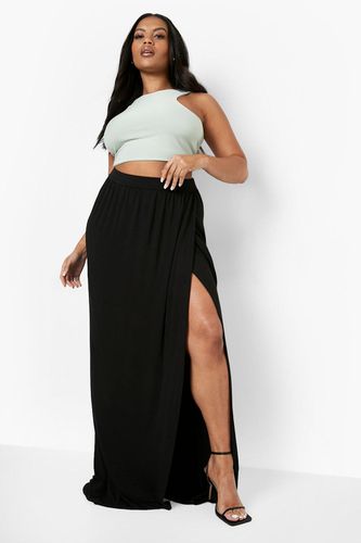 Womens Plus Jersey Wrap Maxi Skirt - - 16 - boohoo - Modalova
