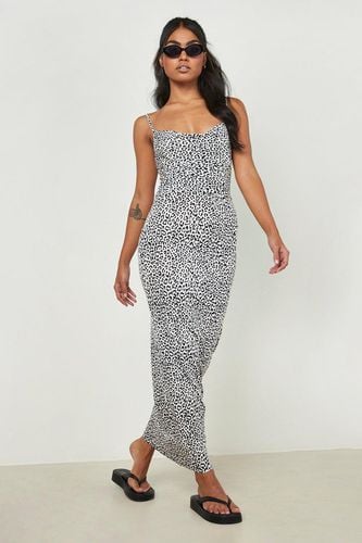 Womens Cowl Neck Maxi Dress Leopard Print - - 10 - boohoo - Modalova