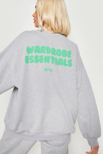 Womens Warddressing gown Essentials Back Print jumper - - XS - boohoo - Modalova