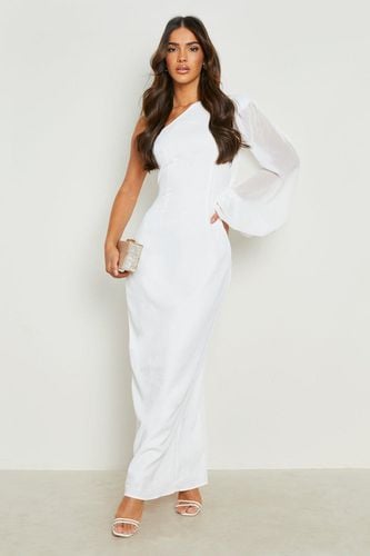 Womens Chiffon Sleeve Asymmetric Maxi Dress - - 12 - boohoo - Modalova