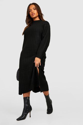 Womens Plus Chunky Rib Soft Knitted Midaxi Dress - - 18 - boohoo - Modalova