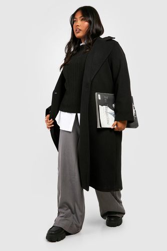 Womens Plus Premium Oversized Wool Look Coat - - 16 - boohoo - Modalova