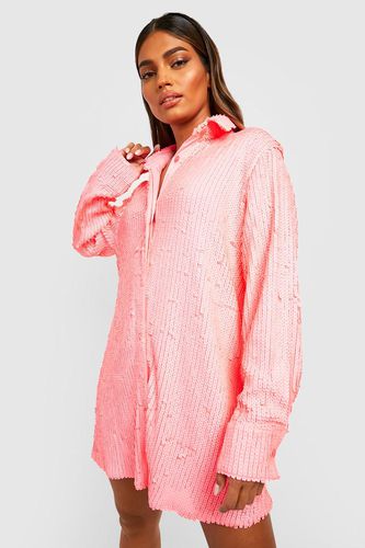 Womens Brights Oversized Sequin Shirt - - 6 - boohoo - Modalova