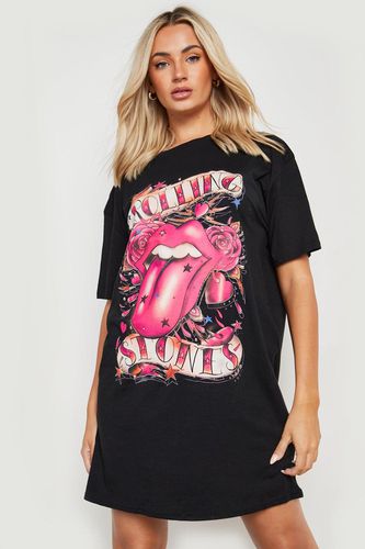 Womens Rolling Stones License Print T-shirt Dress - - 12 - boohoo - Modalova
