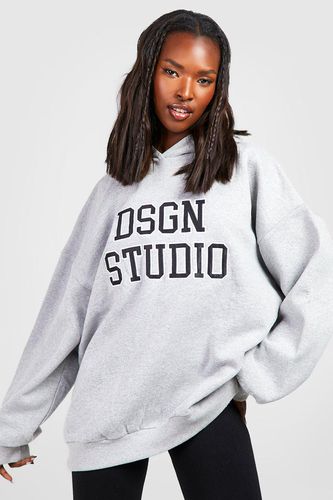 Womens Dsgn Studio Applique Oversized Hoodie - - M - boohoo - Modalova