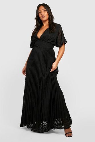 Womens Plus Textured Chiffon Maxi Dress - - 16 - boohoo - Modalova
