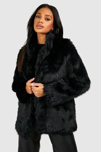 Womens Luxe Faux Fur Coat - - 12 - boohoo - Modalova