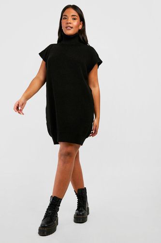 Womens Plus Knitted Roll Neck Sleeveless Jumper Dress - - 18 - boohoo - Modalova