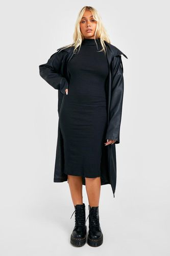 Womens Roll Neck Midi Dress - - XS - boohoo - Modalova