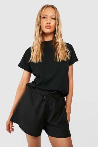 Womens Tall Linen Look Flippy Shorts - - 10 - boohoo - Modalova