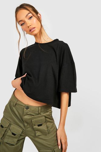 Womens Oversized Jean Grazer Crop T-shirt - - XL - boohoo - Modalova