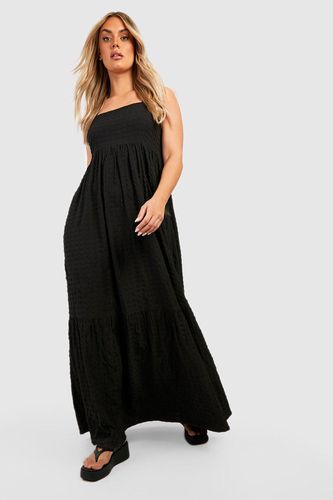 Womens Plus Textured Maxi Dress - - 20 - boohoo - Modalova