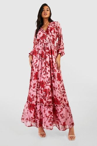 Womens Chiffon Floral Maxi Dress - - 10 - boohoo - Modalova