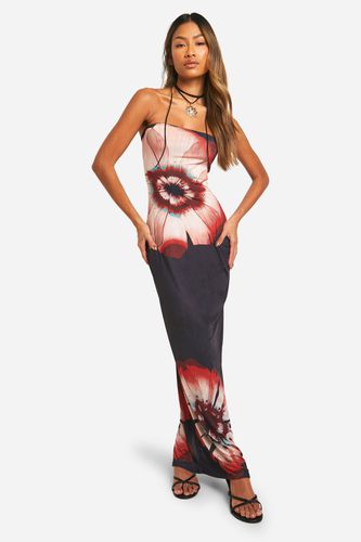Womens Floral Bandeau Dress - - 12 - boohoo - Modalova