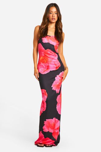 Womens Tall Scoop Neck Floral Maxi Dress - - 14 - boohoo - Modalova