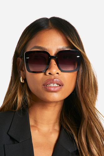 Womens Oversized Square Sunglasses - - One Size - boohoo - Modalova