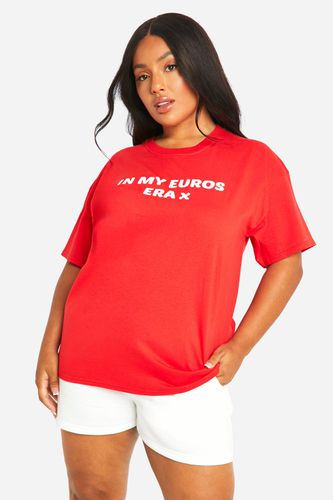 Womens Plus Euros Era Oversized T-shirt - - 20 - boohoo - Modalova