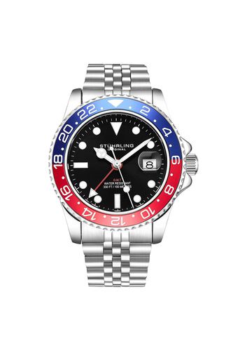 Meridian GMT Quartz 42mm Diver With Stainless Steel Deployant Buckle - - One Size - NastyGal UK (+IE) - Modalova