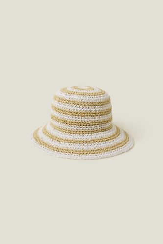 Womens Stripe Bucket Hat - - One Size - Accessorize - Modalova
