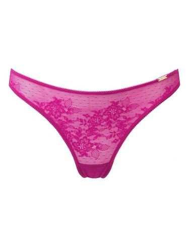 Womens Glossies Lace Thong - Fuchsia - - M - Gossard - Modalova