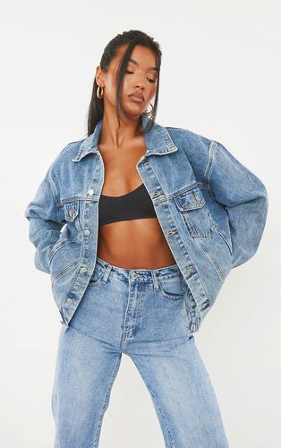 Womens Vintage Wash Oversized Boyfriend Denim Jacket - - 12 - NastyGal UK (+IE) - Modalova