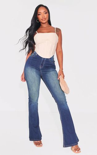 Womens Shape Vintage Wash High Waist Skinny Flared Jeans - - 8 - NastyGal UK (+IE) - Modalova