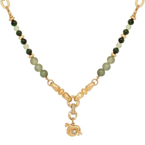 Womens 'Majesty Lioness' Charm Necklace - One Size - Bibi Bijoux - Modalova
