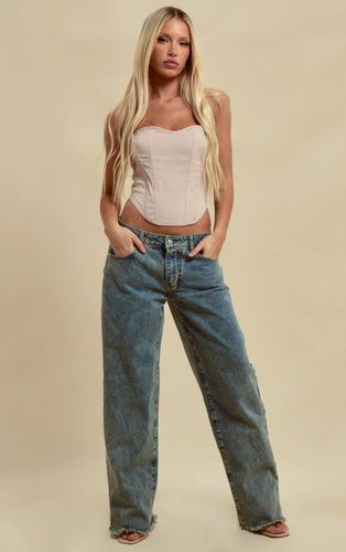 Womens Vintage Wash Frayed Hem Boyfriend Jeans - - 16 - NastyGal UK (+IE) - Modalova