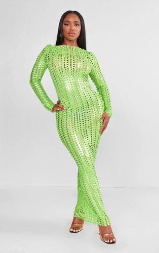 Womens Shape Neon Textured Detail Long Sleeve Maxi Dress - 10 - NastyGal UK (+IE) - Modalova