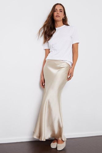 Womens 'Ariel' Satin Maxi Slip Skirt - - 10 - Threadbare - Modalova